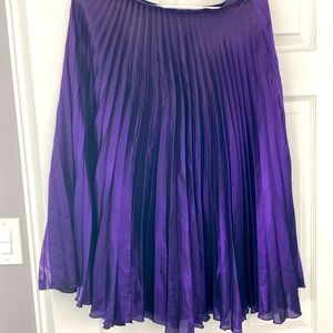 Topshop Elegant Purple Pleated Skirt